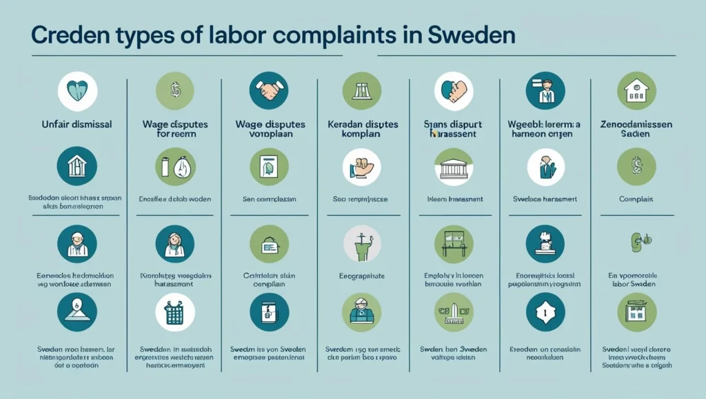 Types of Labor Complaints in Sweden