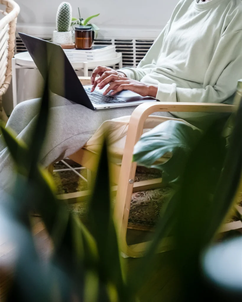 Professional working through employment files at a desk