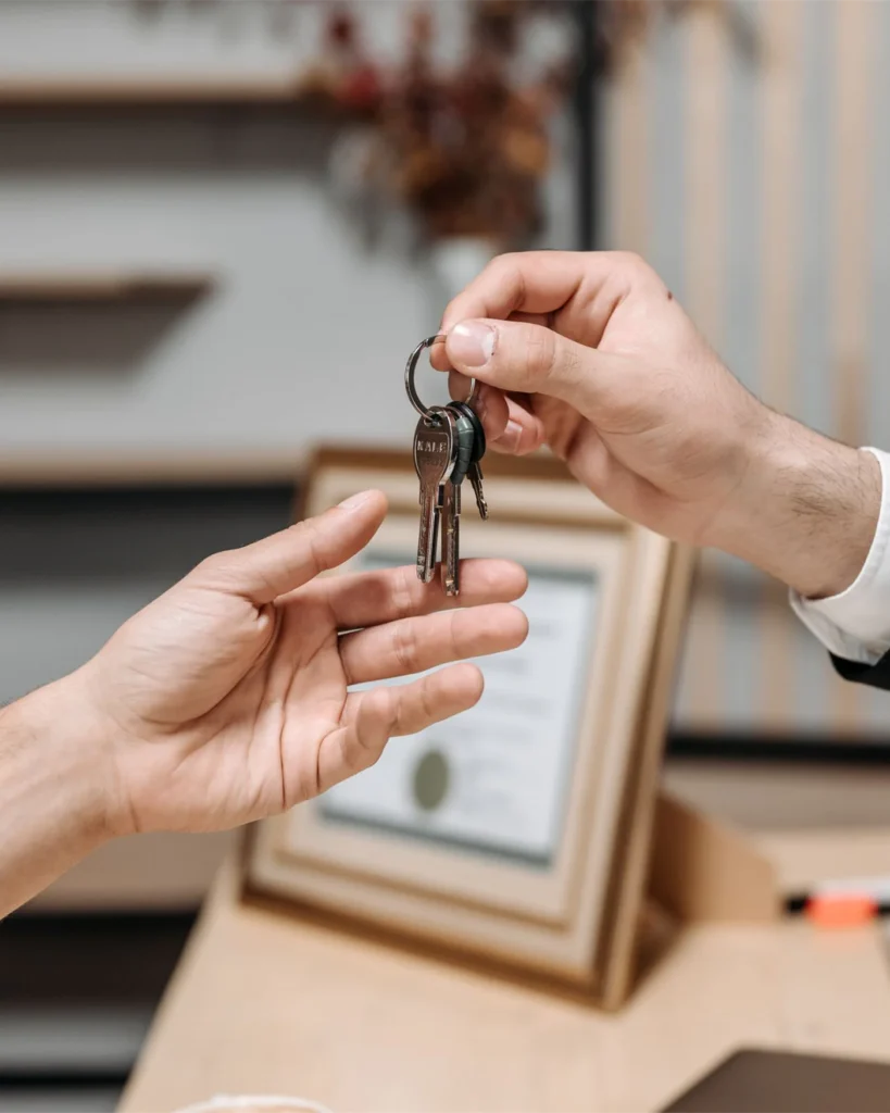 Keys to commercial premises passing from one person to another