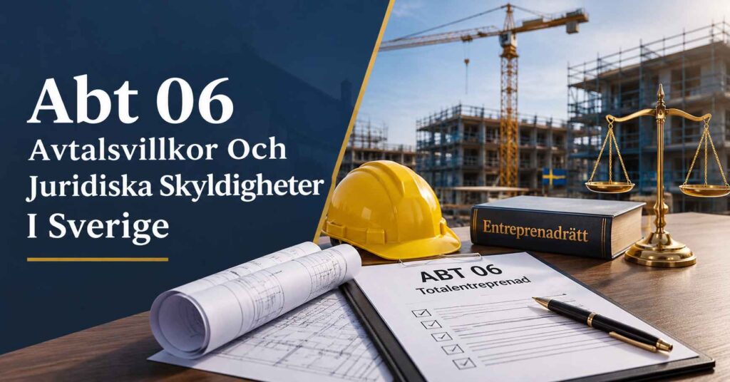 Abt 06 Avtalsvillkor Och Juridiska Skyldigheter I Sverige