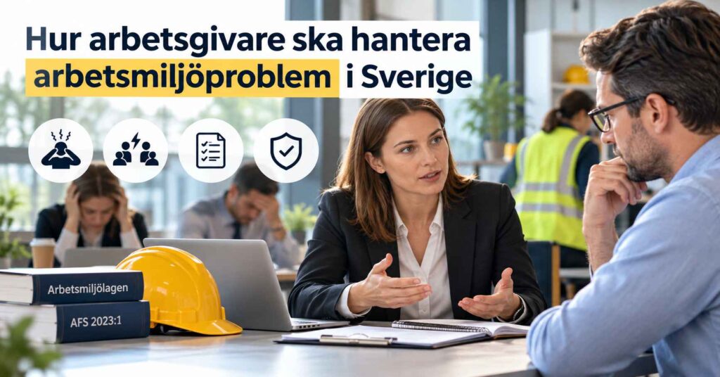 Hur arbetsgivare ska hantera arbetsmiljöproblem i Sverige