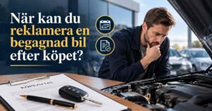 När kan du reklamera en begagnad bil efter köpet?