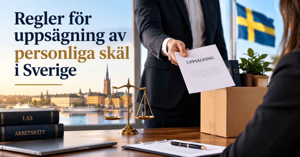 Regler för uppsägning av personliga skäl i Sverige