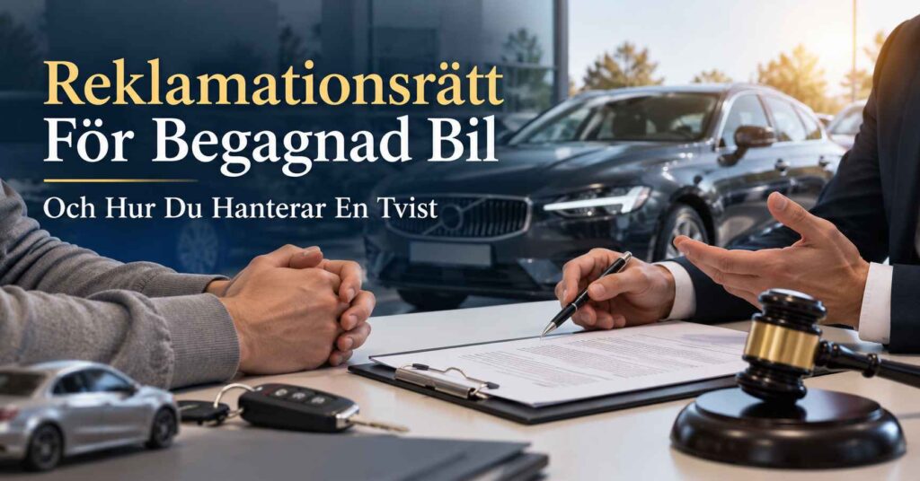 Reklamationsrätt För Begagnad Bil Och Hur Du Hanterar En Tvist