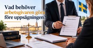 Vad behöver arbetsgivaren göra före uppsägningen?
