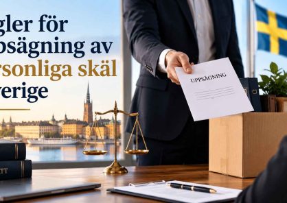 Regler för uppsägning av personliga skäl i Sverige