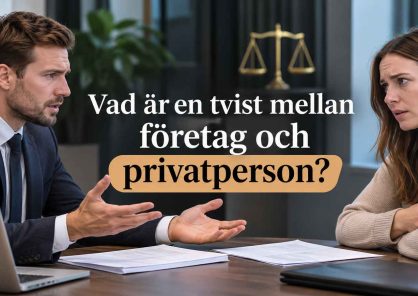 Vad är en tvist mellan företag och privatperson?